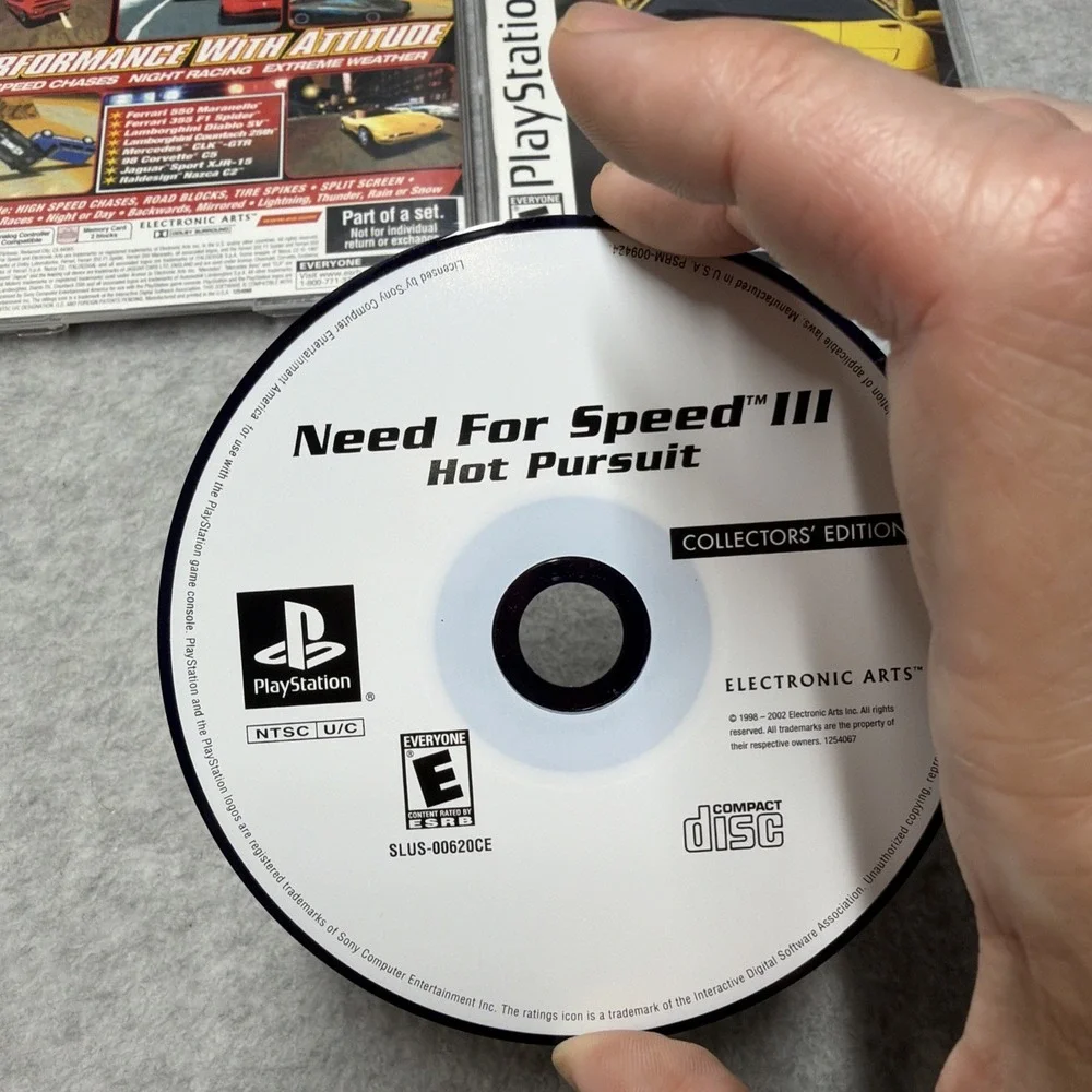 Need for Speed 3 Hot Pursuit Collectors Edition (Sony PS1) Complete W/ Reg Card